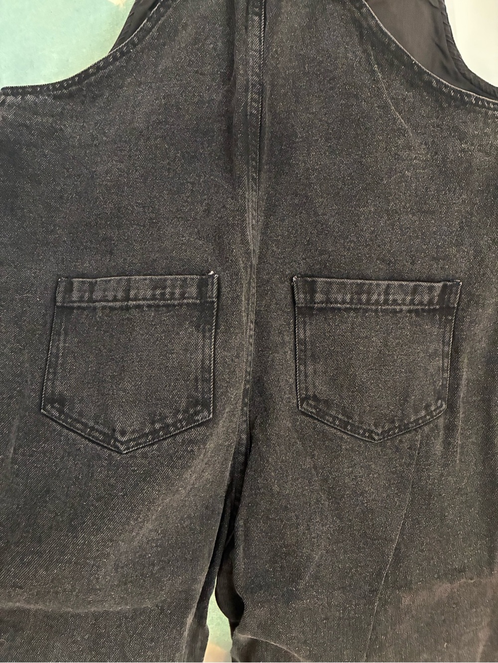 Women’s POUDRE ORGANIC Black Denim dungarees/overalls. NWT. - Picture 2 of 10